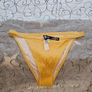 🇺🇸💲NWT Victoria Secret PINK Ribbed Bikini Honeycomb yellowYellow L